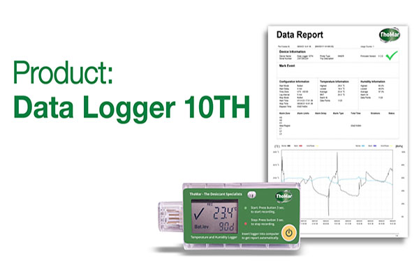 Handy data logger that displays the current temperature and relative humidity